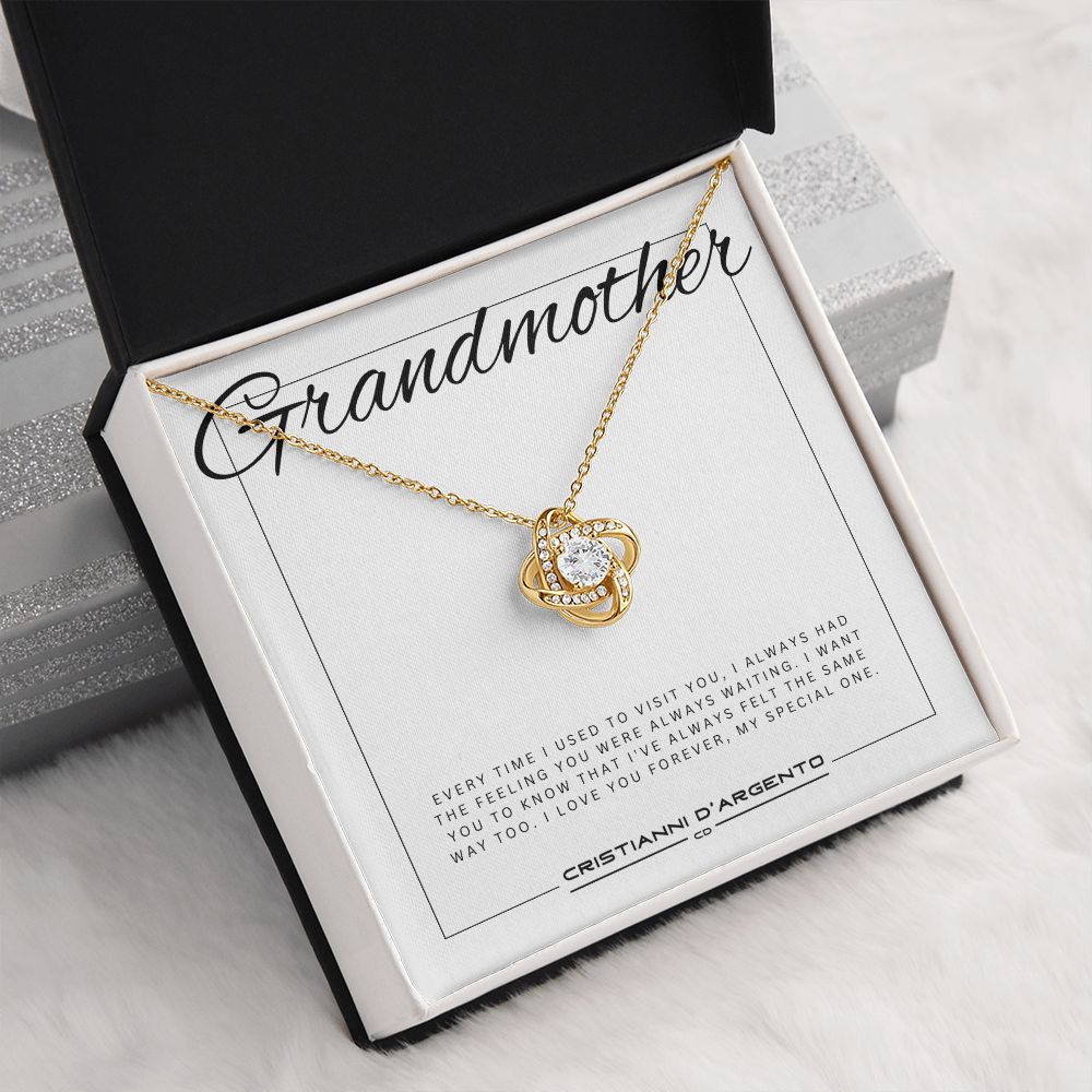 Gift For Grandmother - Love Knot Necklace