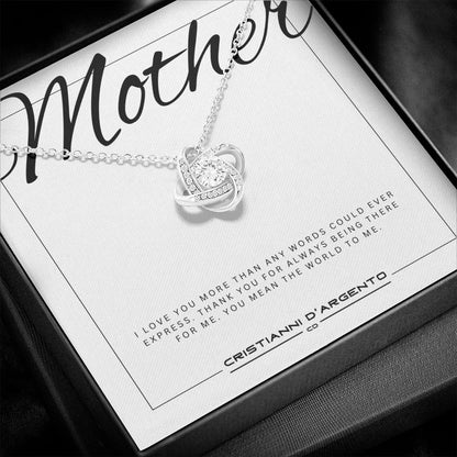 Gift For Mother - Love Knot Necklace