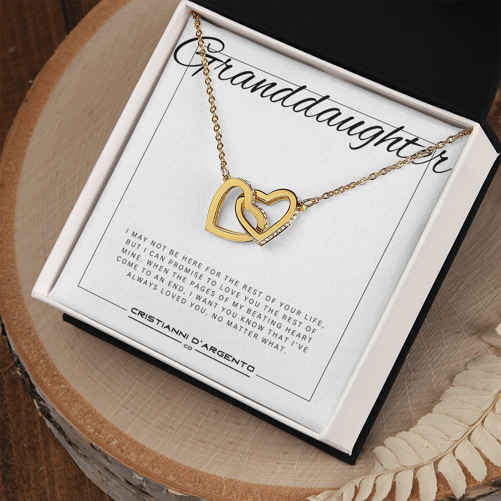 Gift For Granddaughter - Interlocking Hearts Necklace
