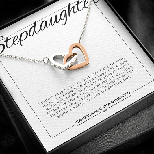 Gift For Stepdaughter - Interlocking Hearts Necklace