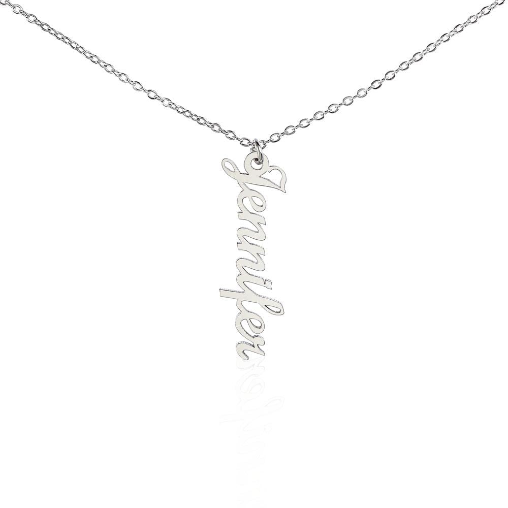 Custom Name Necklace - Vertical Style