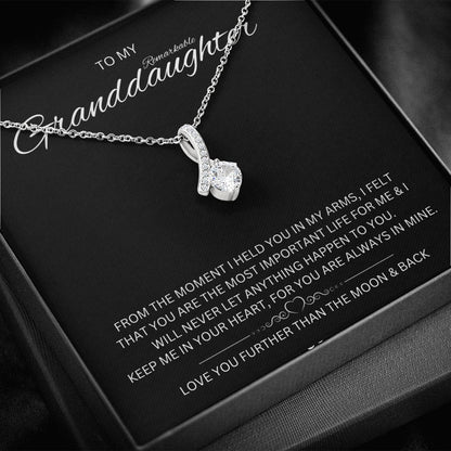 To My Granddaughter - Alluring Beauty Necklace