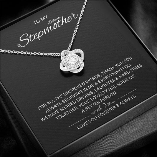 To My Stepmother - Love Knot Necklace