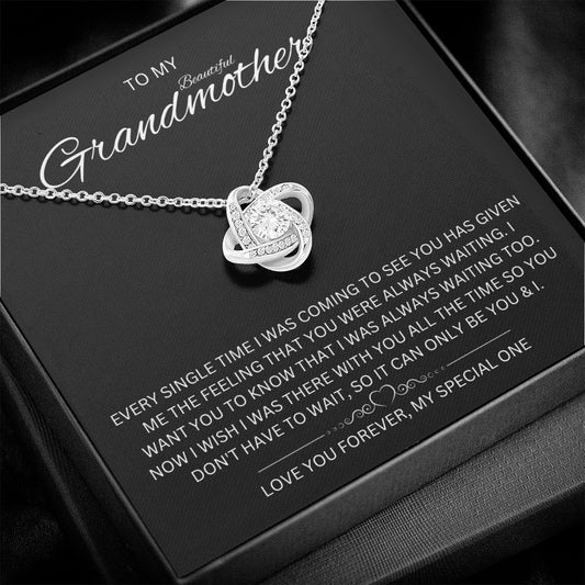 To My Grandmother - Love Knot Necklace