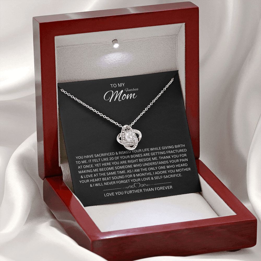 To My Mom - Love Knot Necklace