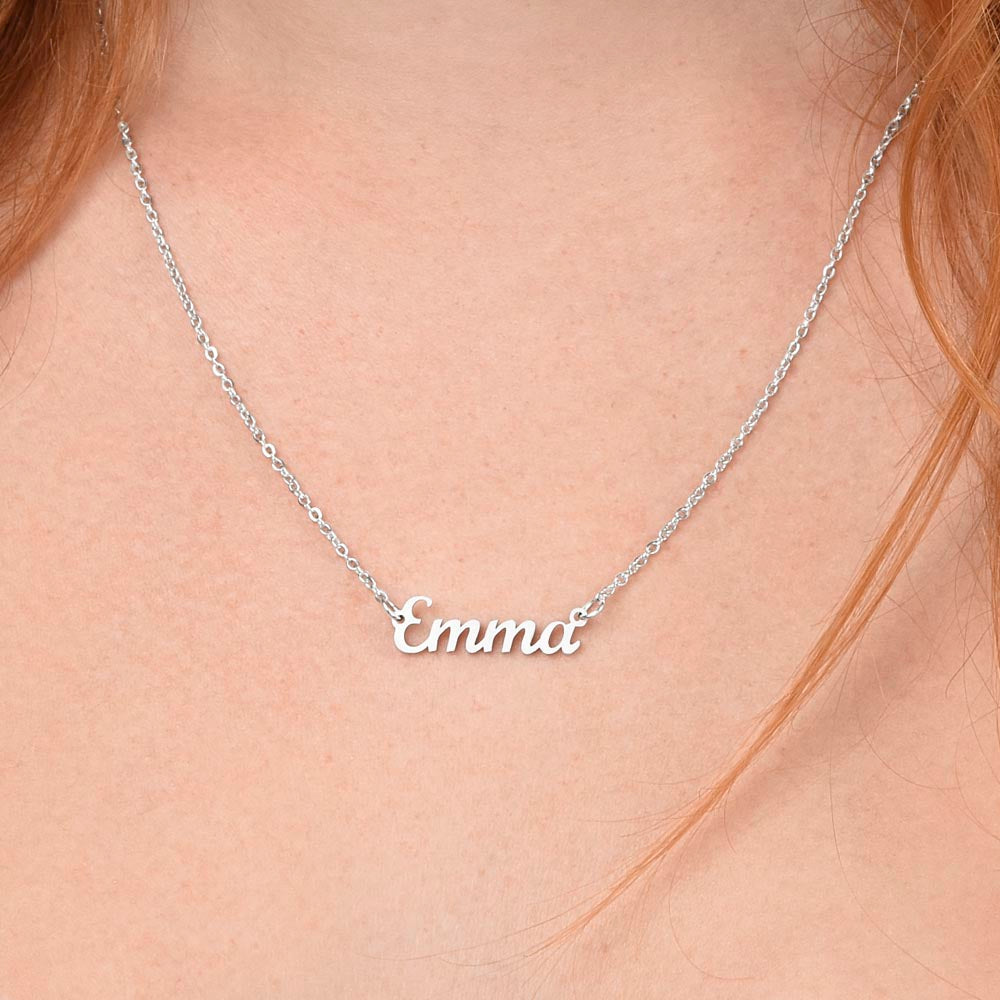 To My Daughter - Custom Name Necklace - Valentine's Day