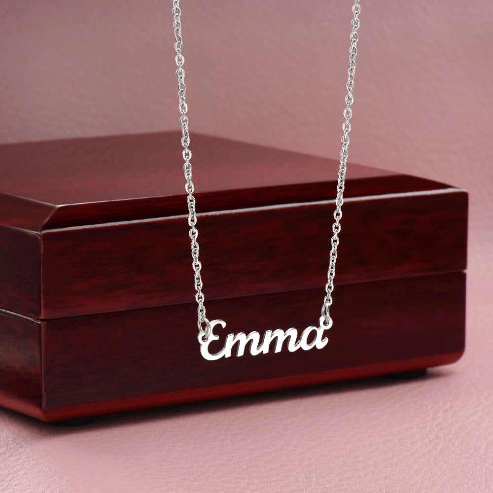 To My Daughter - Custom Name Necklace - Valentine's Day
